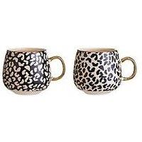 Interiors By Premier London Leo Set Of Two Mugs