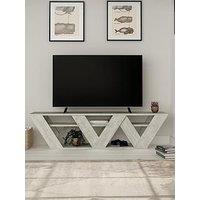 Decortie Ralla Tv Stand - Ancient White