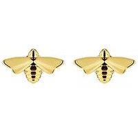 Olivia Burton Honey Bee Light Yellow Ip Stud Earrings - Gold