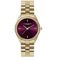 Olivia Burton 34Mm Bejewelled Light Gold Ip Bracelet Watch