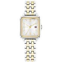 Tommy Hilfiger Women'S Two- Toned Gold- Plated And Stainless Steel Bracelet Watch