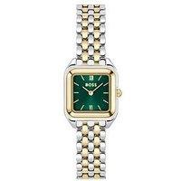 Boss Ladies Mae Petite Soft Square Two Tone Bracelet Watch - Multi