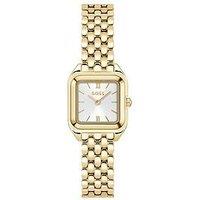 Boss Ladies Mae Petite Soft Square Ip Bracelet Watch - Light Gold