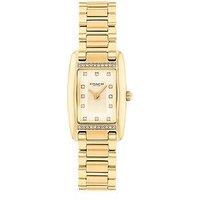 Coach Ladies Reese 20Mm Light Gold Ip Bracelet Watch
