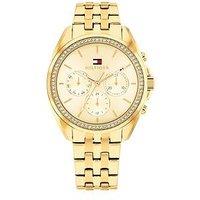 Tommy Hilfiger Women'S Gold-Plated Bracelet Watch