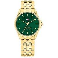 Tommy Hilfiger Women'S Gold-Plated Bracelet Watch