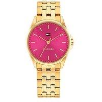 Tommy Hilfiger Women'S Gold-Plated Bracelet Watch