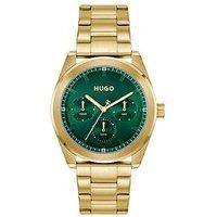Hugo Gents Hugo #Bright Sport Light Yellow Gold Ip Bracelet Watch