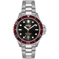 Boss Gents Troper Sport Bracelet Watch - Silver/Red
