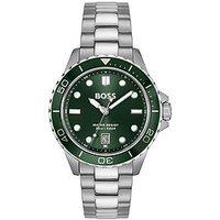 Boss Gents Troper Sport Stainless Steel Bracelet Watch - Silver