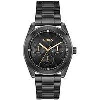Hugo Gents Hugo #Bright Sport Black Ip Bracelet Watch