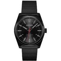 Hugo Gents Hugo #Ark Black Ip Mesh Bracelet Watch