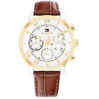 Tommy Hilfiger Men'S Brown Leather Strap Watch