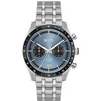 Boss Gents Tourmaster Dual Time Stainless Steel Bracelet Watch - Silver