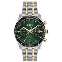 Boss Gents Tourmaster Dual Time Bi Colour Bracelet Watch - Multi