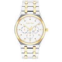 Calvin Klein Men'S Ck Motion Stainless Steel And Gold Plated Watch - Multi