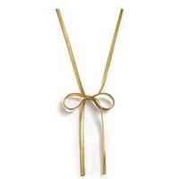 Katie Loxton Amelie Bow Necklace , Gold Coated , 45Cm + 5Cm Extender