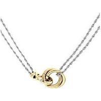 Tommy Hilfiger Women'S Two Toned Gold-Plated And Stainless Steel Nautical Knot Necklace