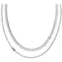 Tommy Hilfiger Women'S Stainless Steel Layered Necklace
