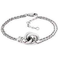 Tommy Hilfiger Women'S Stainless Steel Nautical Knot Bracelet - Silver