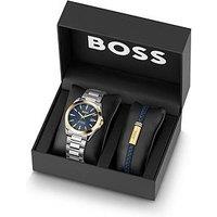 Boss Gents Boss Strike A Watch And Bracelet Gift Set