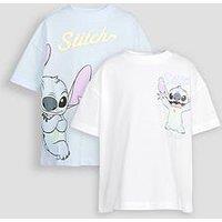 The Very Collection 2 Pack Stitch T-Shirt - Blue