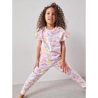 The Very Collection Peppa Pig Frill Short Sleeve Pyjama - Pink