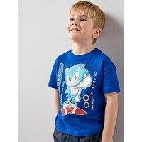 The Very Collection Sonic Unstoppable Short Sleeve T-Shirt - Blue