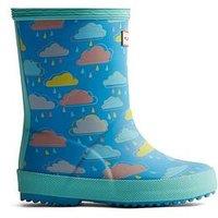 Hunter Kids First Rain Cloud Print Boot