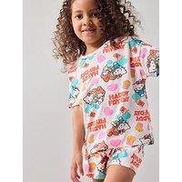 The Very Collection Hello Kitty Happy Fry-Day Shortie Pyjamas - Pink