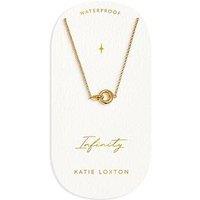 Katie Loxton Infinity , Charm Necklace , Gold Coated , 45Cm + 5Cm Extender