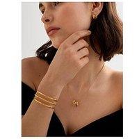 Katie Loxton Laia Bangle , Gold Coated , 5Cm X 6.4Cm X 2Cm