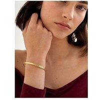 Katie Loxton Tala Woven Bangle , Gold Coated , 6Cm X 7Cm