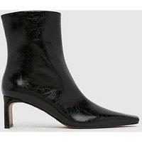 Schuh Bethal Set Back Heeled Boots - Black