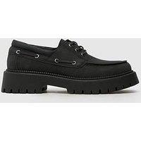 Schuh Lowen Chunky Lace Up Boat Shoe - Black