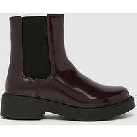 Schuh Wide Fit Amia Ankle Boot - Burgundy