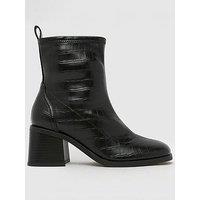 Schuh Wide Fit Brie Sock Boot - Black