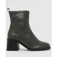 Schuh Wide Fit Brie Sock Boot - Dark Green