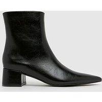 Schuh Bridgit Block Point Boots - Black