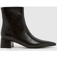 Schuh Bridgit Block Point Boot - Brown