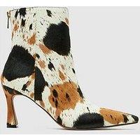 Schuh Bambi Leather Point Heeled Boot - Print