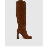 Schuh Draya Suede Knee High Boots - Brown