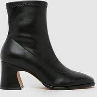 Schuh Brenna Round Toe Sock Boot - Black