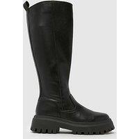 Schuh Wide Fit Diana Chunky Boot - Black