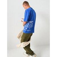 River Island Archive Print T-Shirt - Blue