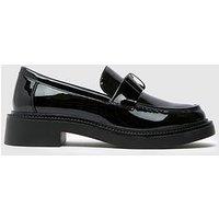 Schuh Lidia Patent Bow Loafer - Black