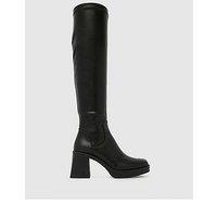 Schuh Doja Platform Knee High Boot - Black