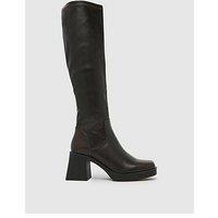 Schuh Doja Platform Knee High Boot - Brown