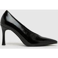 Schuh Shy High Vamp Court Shoe - Black