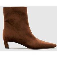 Schuh Bexley Velvet Ankle Boot - Light Brown